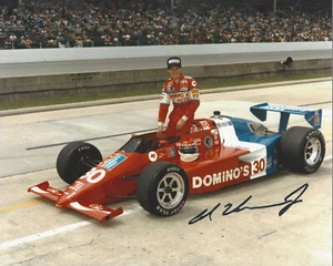 AL UNSER JR. INDY CAR DRIVER SIGNED 8x10 PHOTO INDIANAPOLIS 500 CHAMPION C w/COA - Picture 1 of 1