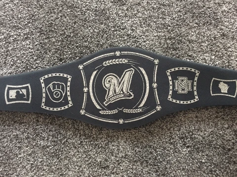 Milwaukee Brewers Foam Championship Title Belt Wrestling WWE Cover