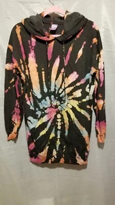 no boundaries hooded long Sleeve tie Dye Sweatshirt Women's Size Medium  - Picture 1 of 3