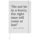 Jane Austen Quote A5 Ruled Notebooks / Notepads (NB454675)