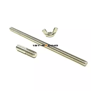 Tuerca de ala de rosca adaptadora de 4" de largo de 1/4-20" a 5/16 para carburador Edelbrock - Imagen 1 de 5