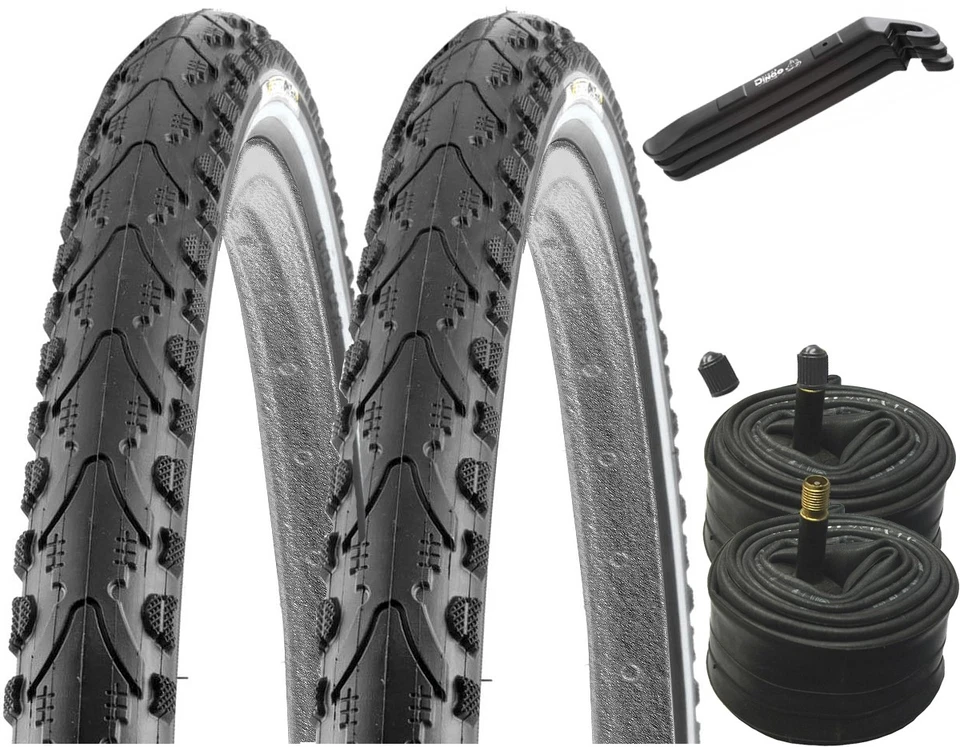 2 FAHRRADREIFEN PANNENSICHER 37-622 KENDA 28x1.4 REIFEN 28 ZOLL + 2 SCHLÄUCHE AV - Bild 1 von 1