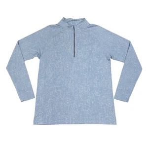 Lululemon Half Zip Metal Vent Tech Pullover Men's Large Blue Stretch Athleisure - Picture 1 of 7
