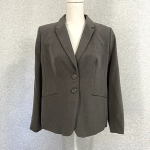 The Limited Blazer Jacket Womens 14P Grey New Drew Classic Tailored Professional - Picture 1 of 14