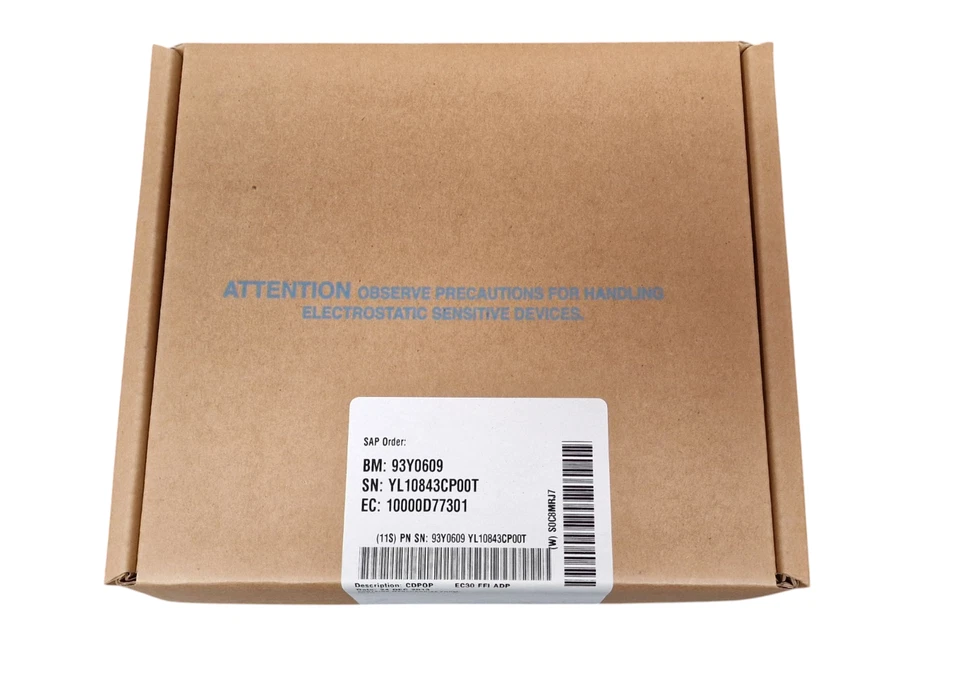 IBM Dual Port 10GbE PCI Express 2.0 x8 Roce SR SFP Full Height Adapter 93Y0609 - Image 1 of 1