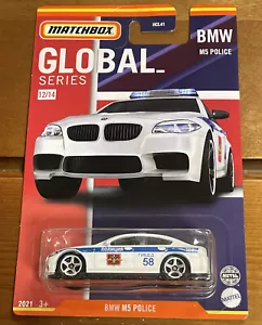 Streichholzschachtel - 2021 Global Series 12/14 BMW M5 Polizei Brandneu - Bild 1 von 1