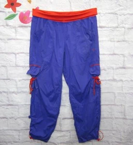 Zumba Women's Dance Athletic Soft n Stretch Purple Cargo Pants Size XL - Picture 1 of 10