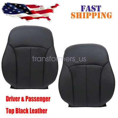 Fits 2010-2014 Subaru Outback Driver& Passenger Top Black Seat Cover Perforated Foto 1 de 4