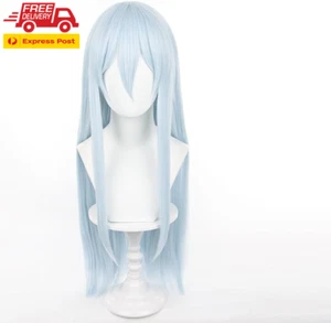Hinomori Shizuku Cosplay Wig Long Straight Anime Hair with Bangs Halloween Party - Picture 1 of 6
