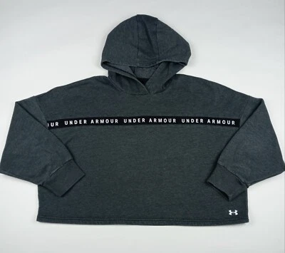 UNDER ARMOUR Sudadera con Capucha Suéter Para Mujer Talla Mediana Pullover Recortado Foto 1 de 4