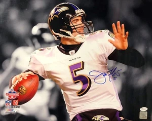 Joe Flacco Baltimore Ravens Autograph 16 x 20 Signed AFC Championship Photo JSA - Picture 1 of 4