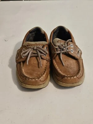 Sperry Lanyard AC DK Tan Navy Size 9M  - Image 1 of 4