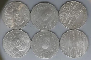 Australia 50 Cent Coins * 6 - 2014 AIATSIS * 2, 2017 Mabo *2, 2019 Languages * 2 - Picture 1 of 2