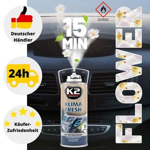 Klimaanlagenreiniger Klima Desinfektion Reiniger K2  Fresh Flower Duft Klima - Bild 1 von 2