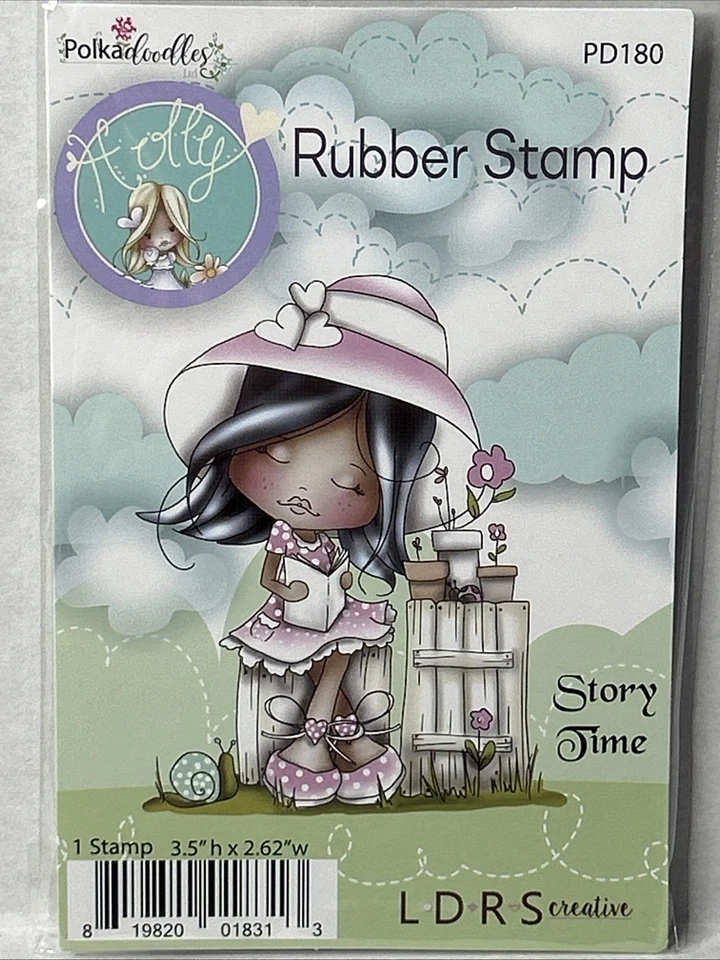 Polkadoodles Rubber Stamp Story Time PD180
