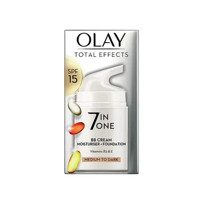 Olay Total Effects 7 in One BB Cream Moisturiser Foundation SPF 15 Medium to Dar