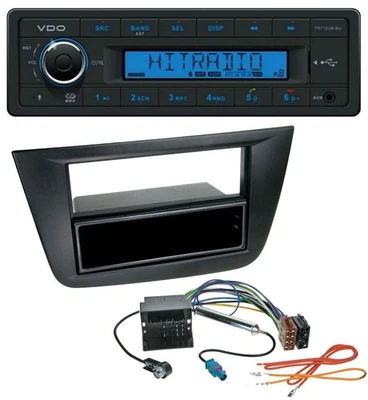 VDO Bluetooth AUX USB MP3 Autoradio für Seat Toledo Altea ab 05 schwarz - Bild 1 von 4