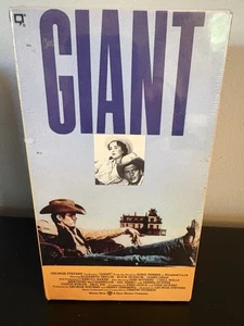 VHS Giant 1956 Movie Renewed 1984 Two VHS Set Used Elizabeth Taylor James Dean - Picture 1 of 3