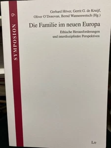 Die Familie im neuen Europa : ethische Herausforderungen und interdisziplinäre P - Picture 1 of 8