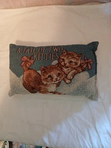 Almohada tapiz temática gatito gato vintage pequeña - Imagen 1 de 2