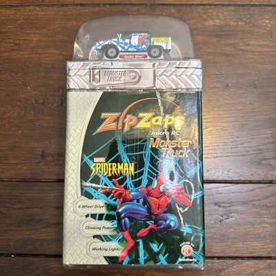 New ZipZaps Micro RC Spider-Man Hummer Monster Truck RadioShack Marvel - Image 1 of 4