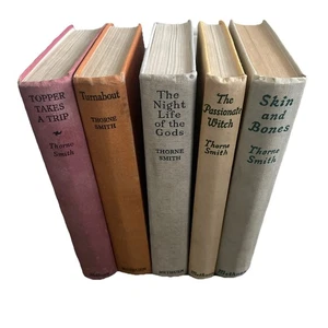 Thorne Smith Vintage Books Bundle X 5 Methuen 1950s Turnabout Passionate Witch - Picture 1 of 20