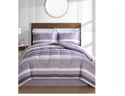 Austin Rayas/Sólido Reversible 8 Piezas Juego de edredón Foto 1 de 2