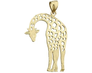 Colgante jirafa recortada oro 14K 30MM - Imagen 1 de 6