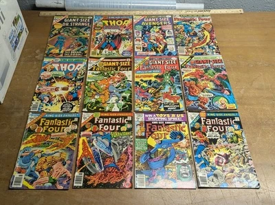 LOT Fantastic Four Avengers Dr. Strange Giant King-Size Special 1 4 5 6 7 11 12 - Image 1 of 4