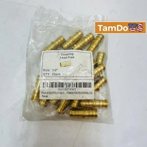 Accesorios de acoplamiento PEX sin plomo Efield 1/2", paquete de 20, para sistemas de plomería - Imagen 1 de 3