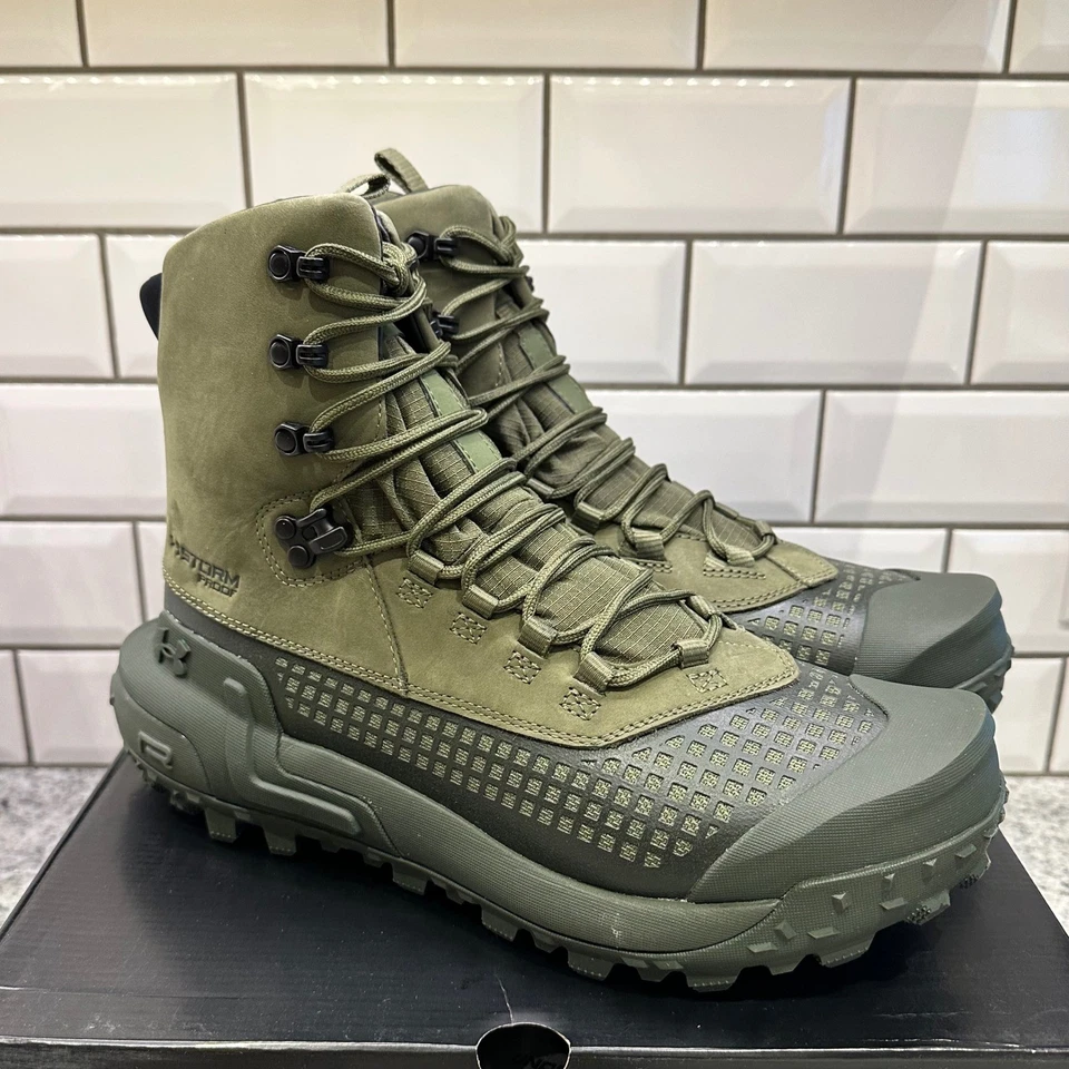 Botas impermeables Under Armour HOVR Raider WP verde oliva para hombre talla 9,5 Foto 1 de 4