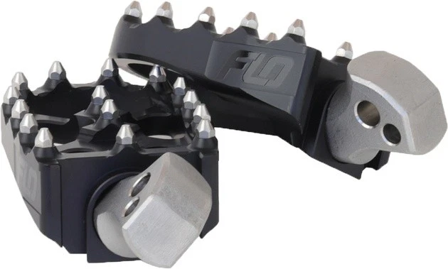 Escaleras de pasajero Flo Motorsports estilo moto negras Harley Davidson Street Glide Foto 1 de 1