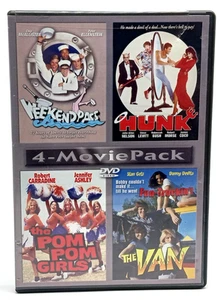 4-Movie Pack: Weekend Pass * Hunk * The Pom Pom Girls and The Van 2 DVD Set - Imagen 1 de 5