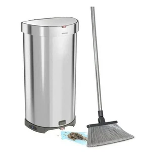 EyeVac+ Touchless Trash Bin with Vacuum Sensor Trash Bin Automatic Cleans Floors - Picture 1 of 7