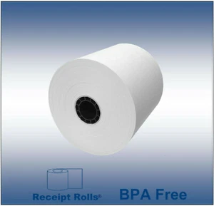 3 1/8" (80mm) x 230' BPA Free Thermal POS Paper Rolls - 100 Rolls (2 cases) USA - Picture 1 of 3