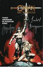 Gerry Lopez and Sandahl Bergman Autograph 11x17 Photo Conan the Barbarian Signed