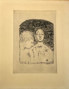 PIERRE BONNARD"SAINTE MONIQUE B111-55"Original etching Editeur Ambroise Vollard - Picture 1 of 8