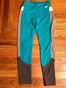 JUSTICE Girls' Vibrant Teal and Gray Signature Athletic Leggings ~ Sz 12 - Picture 1 of 2