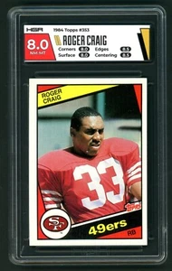1984 Topps Roger Craig #353 HGA 8 49ers - Picture 1 of 2