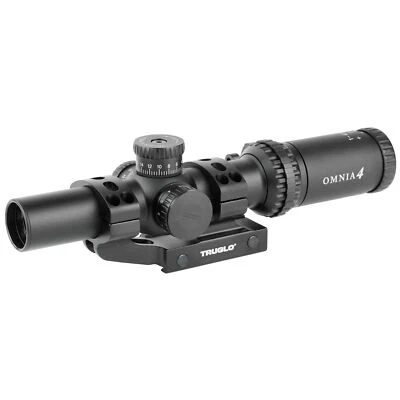 Mira para rifle TRUGLO OMNIA 1-4x24 mm iluminada A.P.T.R. Tubo retícula 30 mm negro Foto 1 de 2