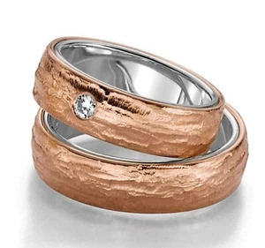 DISEÑO MADURO - ELEGANTES ANILLOS DE BODA / BRONCE - ORO - GRAN SELECCIÓN EN TIENDA - Imagen 1 de 1