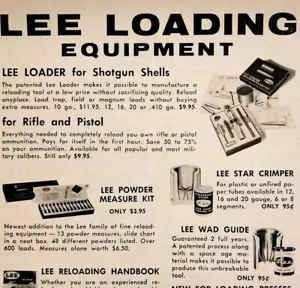 1968 Lee Loader Loading Equipment For Shotgun Rifle Advertisement Hunting E91D - Picture 1 of 2