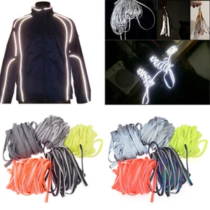 10 M Reflective Piping Strip Sew on Rainbow Phantom Edge Braid Clothing Bag Trim - Picture 1 of 17