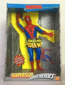 NEW RARE VINTAGE SPIDER-MAN SUPERSIZE SUPER HEROES 1991 TOYBIZ MARVEL FIGURE - Imagen 1 de 4