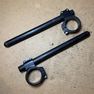 07-2012 HONDA CBR600RR VORTEX CLIP ON HANDLEBAR LEFT RIGHT BLACK STRAIGHT #Z01 - Picture 1 of 9