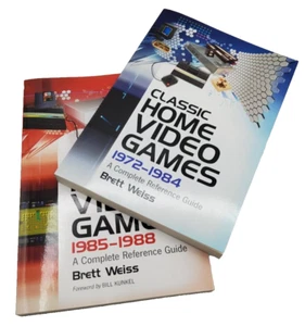 KLASSISCHE HEIMVIDEOSPIELE 1972-1984 & 1985-1988 BÜCHER ~ Brett Weiss ~ BRANDNEU - Bild 1 von 21