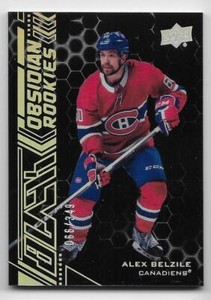 20/21 UD BLACK OBSIDIAN ROOKIES #OR27 Alex Belzile #66/349