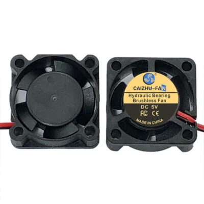 2x Lüfter Gehäuselüfter 5V 12V 24V für PC Computer 25x25x10mm 25mm leise FAN - Bild 1 von 4