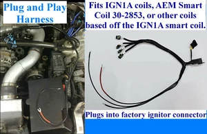 fits MAZDA RX-7 93-5 Plug and Play Long Ignition Harness fits IGN1A or AEM Coil - Picture 1 of 3