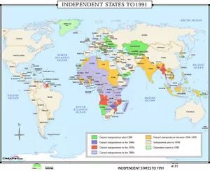 171 Estados Independientes hasta 1991 - Imagen 1 de 1